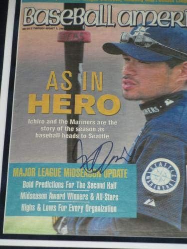Рядко бейзбол списание с автограф Ичиро Сузуки JSA Coa. 3000 мнения!! - Списания MLB с автограф