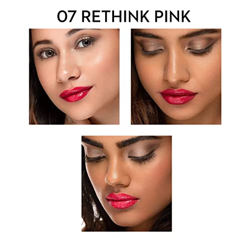 SUGAR Cosmetics Замазване Me Not Lip Duo - 07 Червило Rethink Pink (фуксия) 2 в 1, Матова, Гланцова, Хидратиращи формула