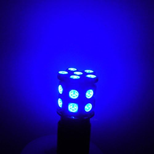 PA LED 2 ЕЛЕМЕНТА 20SMD 3157 Синя автоматична led крушка 12V за мигач, страничен маркер, стоп, задна, задна светлина (в наличност