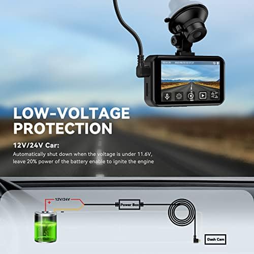 Ussunny Dash Cam Hardwire Kit, Предпазител Mini USB Hard Wire Комплект за видеорегистратора S900, в продължение на 24-часов