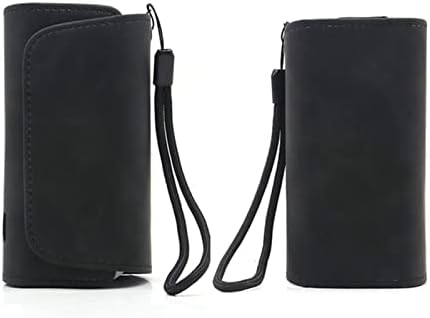MGRAS, 1 бр., матиран двуслойни защитен калъф от изкуствена кожа с панти на капака, Държач за чанта, Защитен калъф в стила на чантата, подходяща