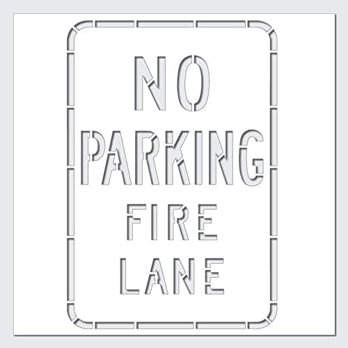 Шаблони - Шаблон - Без паркинг, противопожарна ивица, за многократна употреба шаблон марка Направи си сам с рисувани-Добрите винил