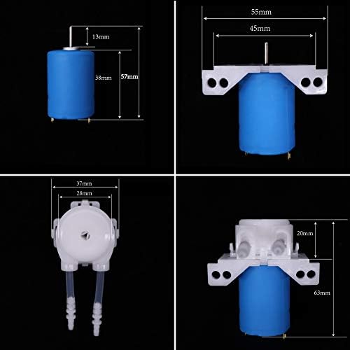 Перистальтический дозиращият помпа за постоянен ток 12 В 24 В с конектор за маркуч, който е съвместим с Arduino, аквариумный лабораторен анализ