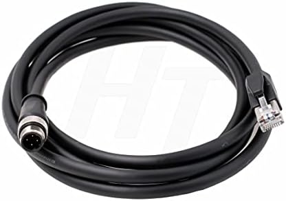 Ethernet кабел HangTon за сензор Sick Cognex M12 D-Code И 4 Пин към RJ45 Cat6, Усукани Экранированная Водоустойчива Гъвкава полева шина 3