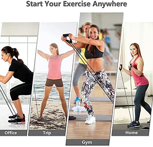 Бандаж за упражнения с един съпротива MEIYIXIN с удобни дръжки, идеален за физиотерапия, силови тренировки, скоростни тренировки (зелен)
