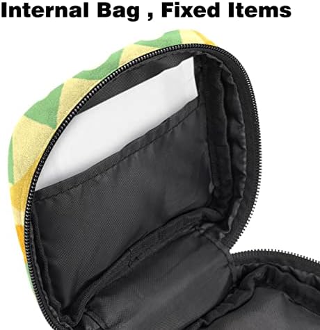 Чанта за съхранение на Хигиенни Кърпички ORYUEKAN, Преносими Многократна употреба Менструални Тампони джоб, Чанта за Съхранение на Тампони за жени и Момичета, Cartoony Жъл