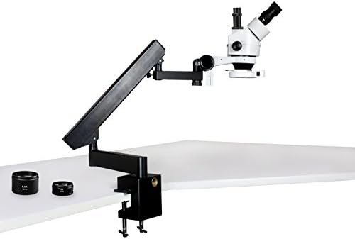 Стереомикроскоп Vision Scientific VS-7FZ-IFR07 с Симулфокальным тринокулярным увеличение, 10-кратно окуляр WF, 0,7—4,5-кратно мащабиране, 3,5—90-кратно увеличение, 0,5 пъти и 2-кратно до