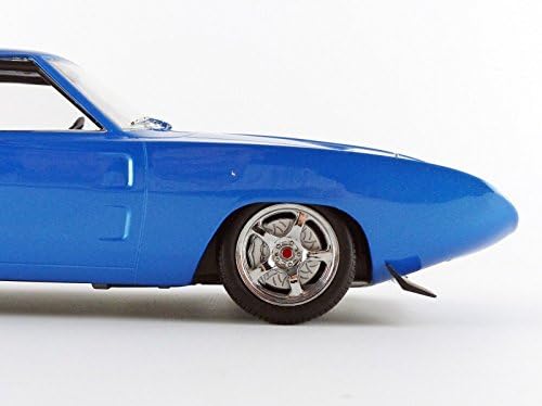 Колекционерска стойност Greenlight Artisan Collection 1969 Dodge Charger Daytona Автомобил със задно антикрылом на поръчка (мащаб 1:18), синьо / бяло