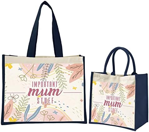Облекло Bang Tidy Подаръци за Деня на Майката, за майките - Памучен Джутовая чанта През рамо, торби за Многократна употреба