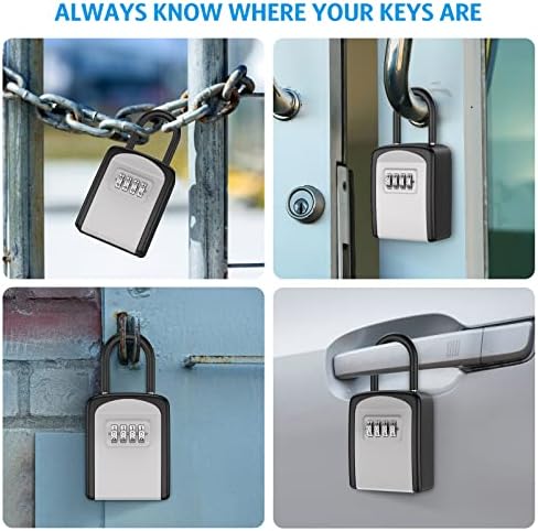 Кутия за ключове, Обновен Кутия за ключове на открито, Сейф за ключове, Защитен От Атмосферни влияния Кутия за съхранение на ключове с
