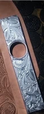 Печатни форми за щанци за кожени ремъци украса изделия | Арабесковый модел под формата на цветето Роза на династията Танг с елементи