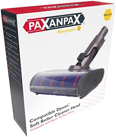 Дюза за почистване на меки ролки Paxanpax PFC1273, Съвместима с Дайсън V6, Пластмаса