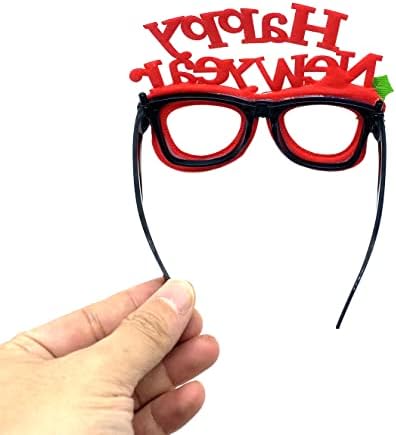 Dzrige Щастлива Коледна Рамки за очила Щастливи Коледни Очила Коледна Новост Вечерни Очила за очите Празнична парти Подарък за украса на коледната