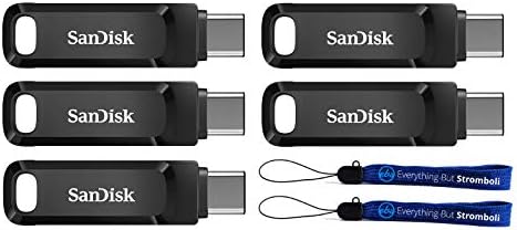 Флаш памет 64GB SanDisk Ultra Dual Drive Go (SDDDC3-064G-G46) 2-в-1 USB Type A и Type-C флаш-памет - 5 опаковки с 2 джапанки