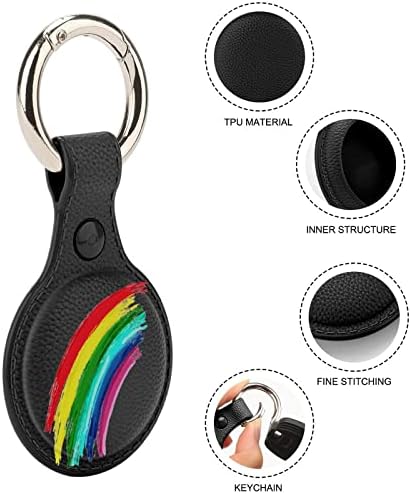 Титуляр Beauty Rainbow за ключодържател с въздушна маркирани с, защитен калъф от TPU, hang-локатор за чантата си, багаж, домашни любимци,