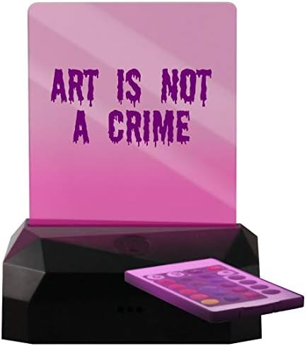 Изкуството - това не е престъпление - Светодиодна Акумулаторна Знак USB Edge подсветка