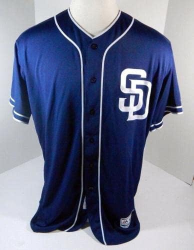 2018 Сан Диего Падрес Хосе Кастийо 65 Използвана В играта тъмно синя Риза SDP1083 - Използваните В играта Тениски MLB