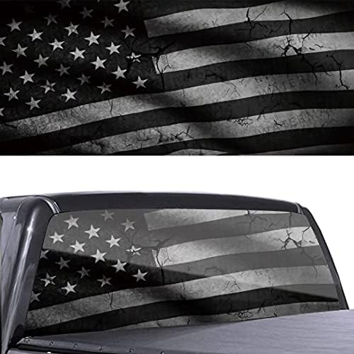 Стикер на задното Стъкло на Колата с орел на Американското САЩ, Стикери Перфорированную горната лента за за Обратно виждане, предното стъкло на Камиона, Стикери за