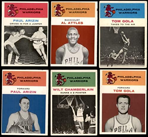 1961-62 Команден сет Fleer Philadelphia Warriors Филадельфийские воини (сет) VG Warriors