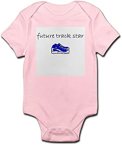 CafePress Боди Future Star Track Body Suit Детско Боди