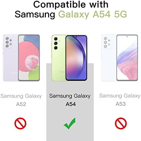 Калъф JETech 2 в 1 за Samsung Galaxy A54 5G 6,4 инча с 2 Пакети Защитно фолио за екрана, фолио, изработени от закалено стъкло, Противоударным броня, Защитно покритие за телефона, Про?