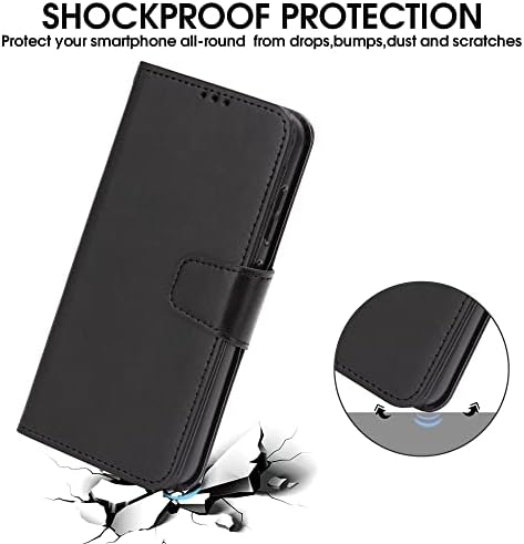 Чанта, съвместима с калъф Samsung Galaxy S23 Plus, калъф-книжка с панти капак [Стойка] с RFID-блокиране на притежатели на карти [устойчив на удари] и каишка за китката, калъф за те?
