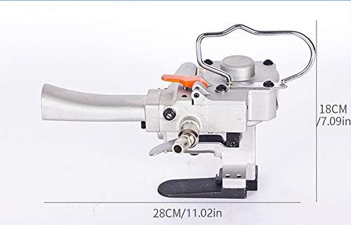 Пневматичен Обвязочный инструмент Hanchen Ръчно Въздушно Обвязочная машина за 0,75-0,98 инча PP PET 1-5 с Нож За Връзване на Преносими