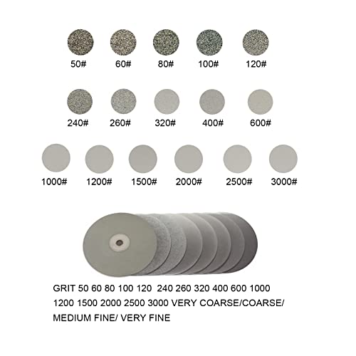 DZQ Diamond Плосък Кръгъл диск 6 x 1/2 С Дупка в Оправке Абразивная Размер на 50 за Рязане или Шлайфане на камък и Стъкло