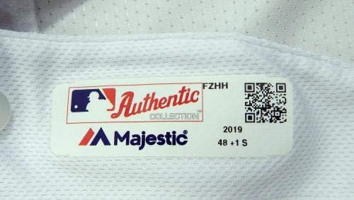 2019 Oakland A ' s Athletics Дарън Буш №51 Освобождава Бяла Фланелка 150 PS P 433 - Използваните В играта тениски MLB