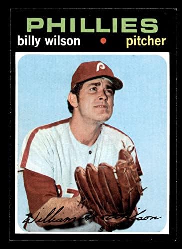 1971 Topps 192 Бил Уилсън Филаделфия Филис (Бейзболна картичка) NM Phillies