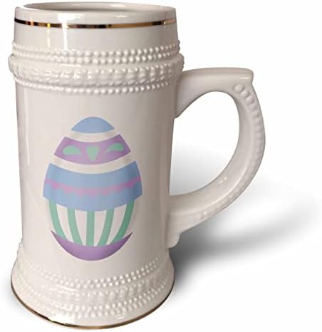 3. Положете Сладко великденско яйце, украшенное син, зелен и лилав цветове. - чаша за стейна на 22 унция (stn_354910_1)