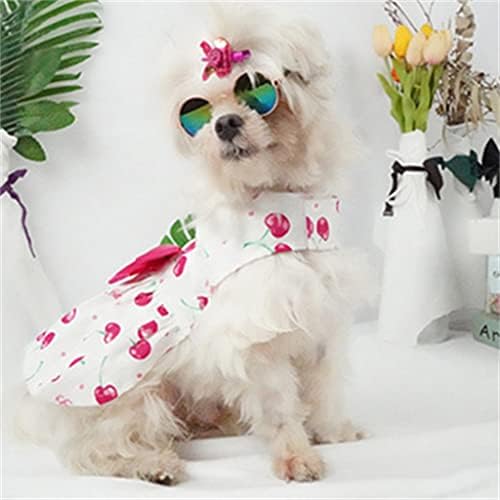 HOUKAI Летни Дрехи за домашни любимци Пролетно Облекло За Кучета Пола за Кучета Сватбена Рокля за Кучета