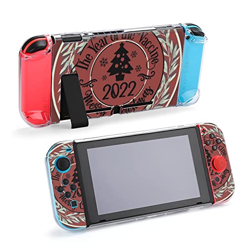 Защитен калъф NONOCK за Nintendos Switchs, игрални конзоли Весела Christmas2022 Switchs, Защитен от надраскване, Защитен от падане на КОМПЮТРИ от Пет части， Ръчно изземване в твърда кут