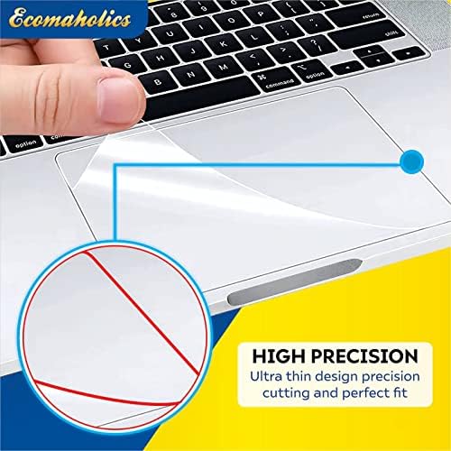 (2 броя) Защитно покритие тъчпада на лаптопа Ecomaholics за лаптоп Dell Vostro 7510 15,6 инча, Прозрачно Защитно фолио за трековой