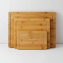 Комплект бамбукови разделочных дъски JoyJolt, Дървени дъски за Рязане за Кухня. Набор от големи и Малки дървени разделочных дъски; Сервировочная