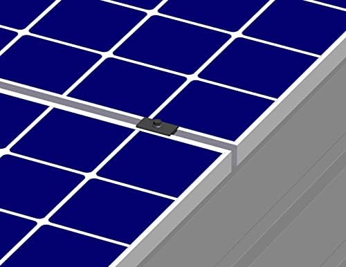 4 Комплект за монтаж на соларни панели MageFoot със Средна Скоба за монтиране на слънчеви панели на R-Образна Трапецовидна покрива