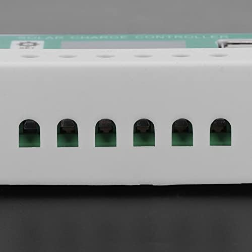 Контролер за зареждане на Walfront LCD за Слънчева Батерия, Регулируема Аксесоар за регулатора зареждане на 12V 10A 24V PWM с функция