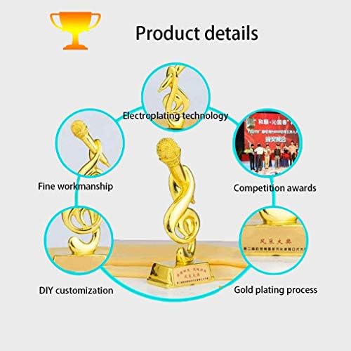 Награда Златен микрофон караоке Конкурс Конкурс за певци Колежа Конкурс на колективното пеене Трофей Бижута Златни Сребърни Художествени Трофеи Модел Трофей