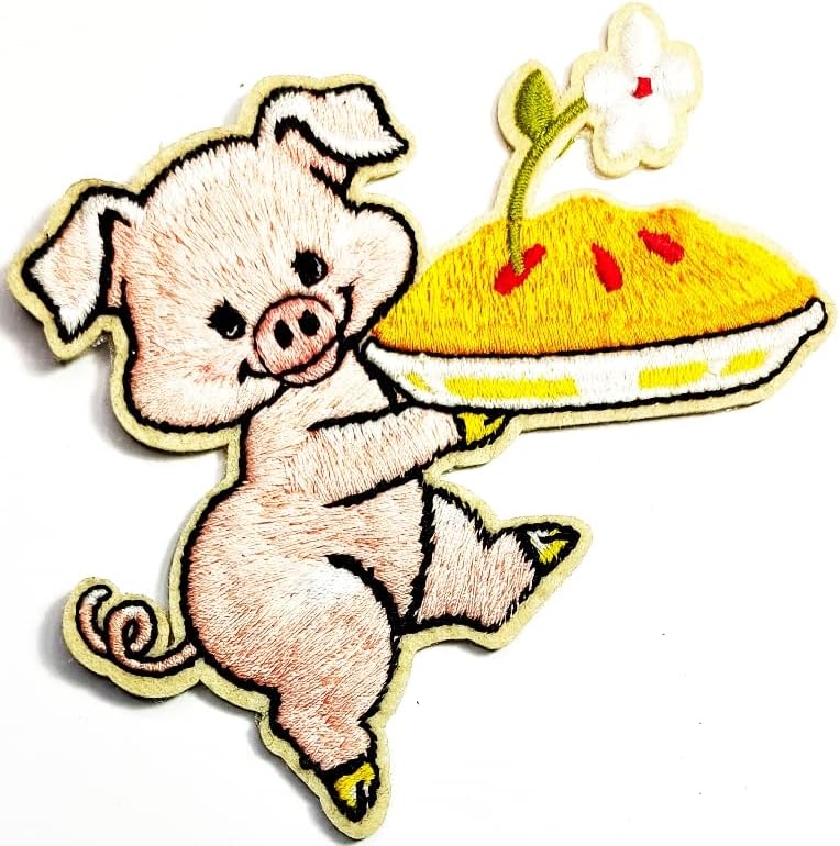 Kleenplus 3 бр.. Прасе Сладък Кръпка Занаяти Изкуство Ремонт на Шевни Поставка За Свине, Държаща Храна Карикатура на Бродирани Ютия На