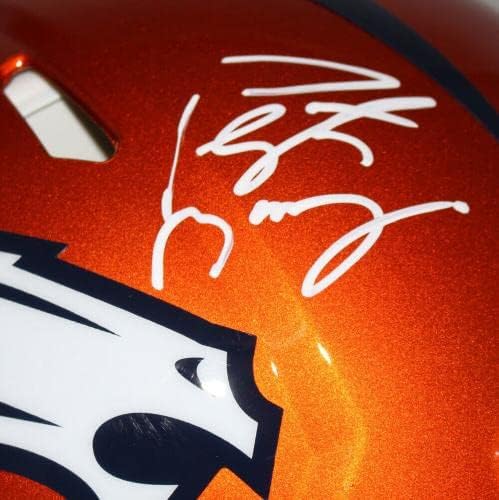 Пейтън Манинг е Подписал Denver Broncos Автентичен Фен Шлем Flash Speed 34249 - Каски NFL С Автограф