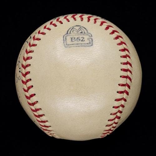 Единственият известен Бейзболен Сингъл Ханк Северейда с автограф 1911-1926 1968 Г. JSA #BB11986 - Бейзболни топки с автографи