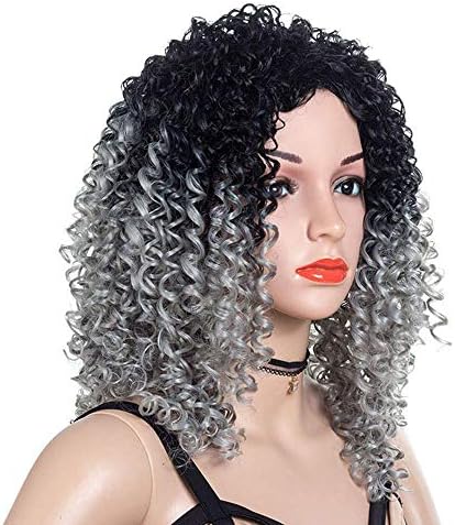 YTOOZ Европейски и модерен женски пухкави перука наклон цвят-малък обем 51 см