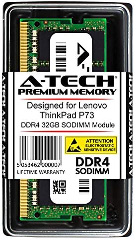 A-Tech 32 GB оперативна памет за лаптоп Lenovo ThinkPad P73 Mobile Workstation | DDR4 2666 sodimm памет PC4-21300 1,2 260-Пинов
