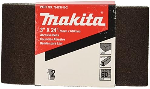 За опесъчаване на лентата Makita 794237-D-2100, 3 инча, 24 инча, 2 опаковки