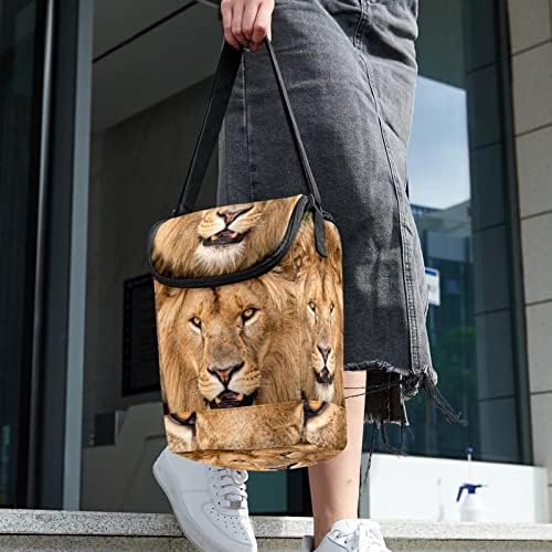 Дамски Чанта за обяд GUEROTKR, Кутия за Обяд за мъже, Мъжки Кутия за Обяд, с изображение на животното лъв