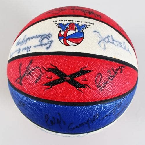 Юлий Эрвинг подписа договор с ABA Basketball 20+ Sigs. Мозес Малоун, Джордж Гервин и др – COA JSA - Баскетболни топки с автографи