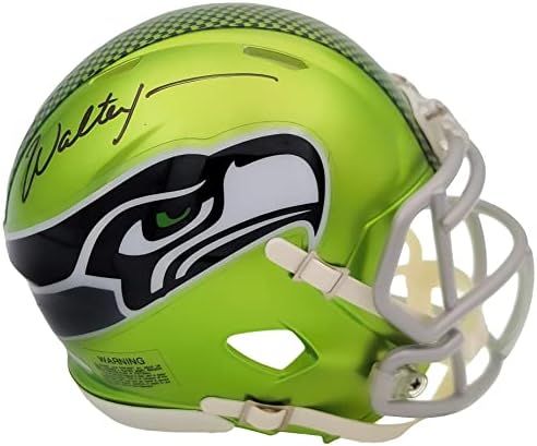Мини-Каска Уолтър Джоунс с автограф Seattle Seahawks Flash Green Speed Mini Helmet MCS Holo В наличност 203087 - Мини-Каски