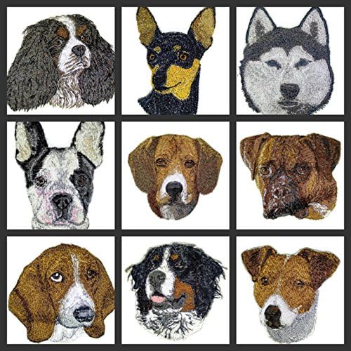 Невероятни портрети кучешки морд на поръчка [Френски булдог-2] Индивидуален и уникален] Бродирани желязо нашивка [3,5 * 4] [Произведено в САЩ]