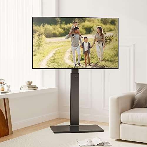 Универсалната Подова поставка за телевизор FITUEYES с превръщането на стена за телевизори с плосък и извит екран с диагонал от 32-55 65 инча,