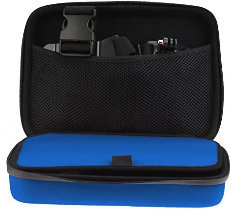 Navitech Blue Сверхпрочный Здрав, твърд калъф, Съвместим с екшън камера FITFORT 4K WiFi Ultra HD Водоустойчива Спортна